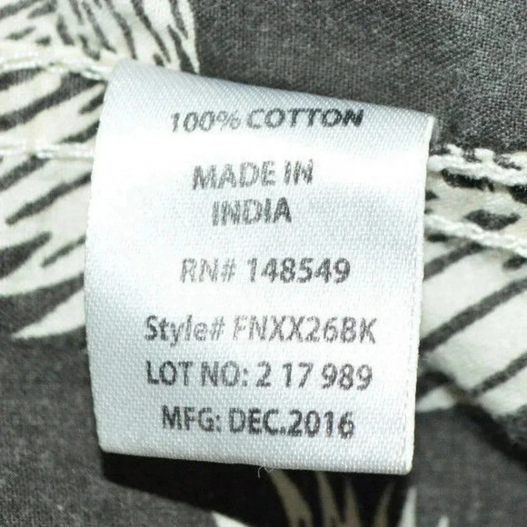 FREE PLANET Gray Leaf Reverse Print Casual Button - Picture 9 of 10